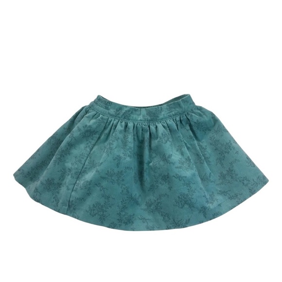 Janie and Jack skirt. Seafoam green with floral and bow design 6 k187 - Picture 1 of 7
